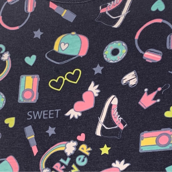 🎀 MONKEY BARS GIRLS SIZE 4 GIRLY ALL OVER GRAPHIC SUMMER DRESS 🎀 - Picture 2 of 4